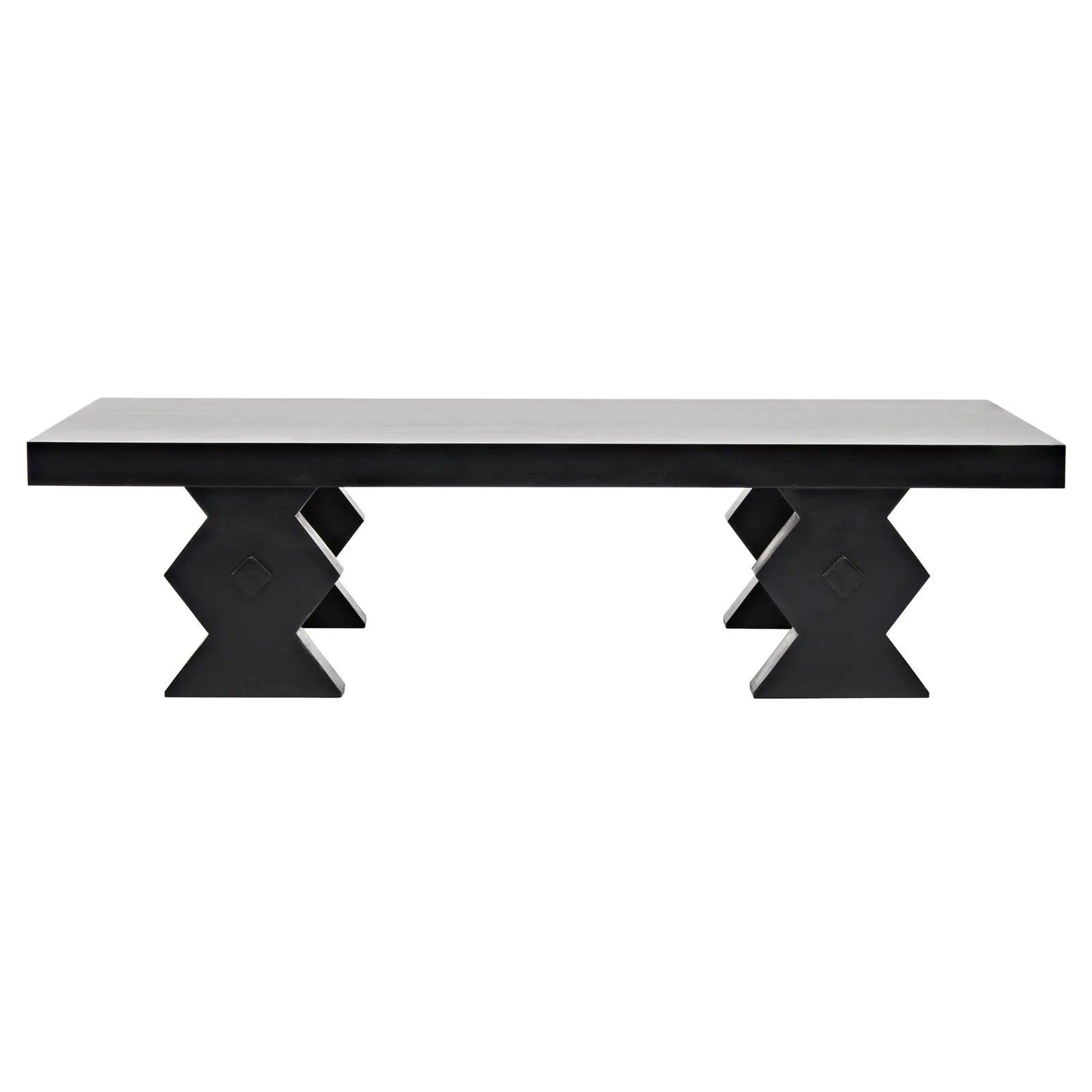 Suzu Coffee Table, Hand Rubbed Black