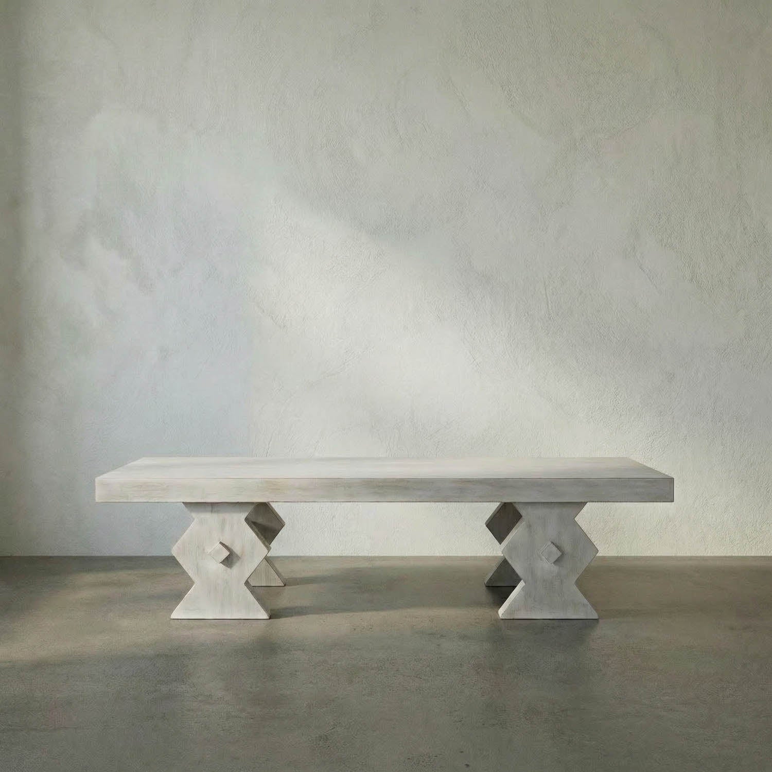 Suzu Coffee Table, White Wash by Noir