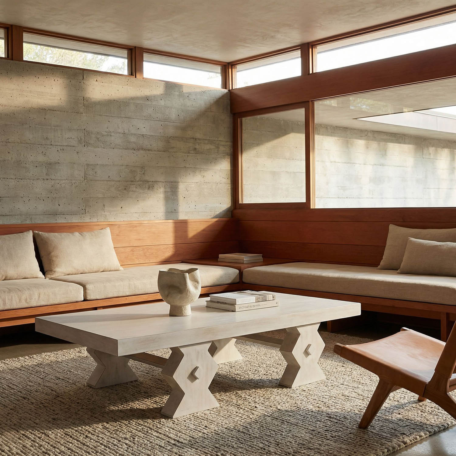 Suzu Coffee Table, White Wash