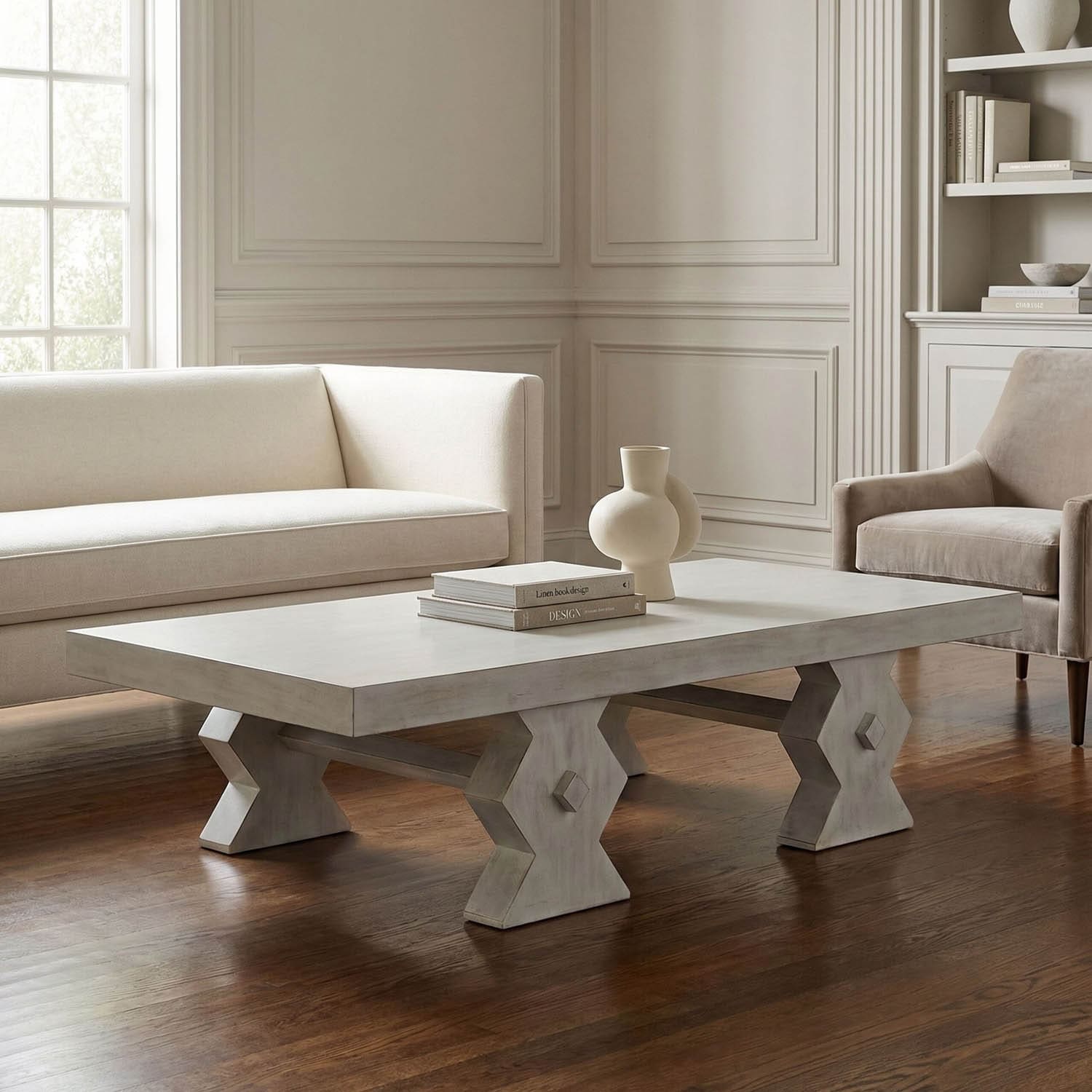 Suzu Coffee Table, White Wash