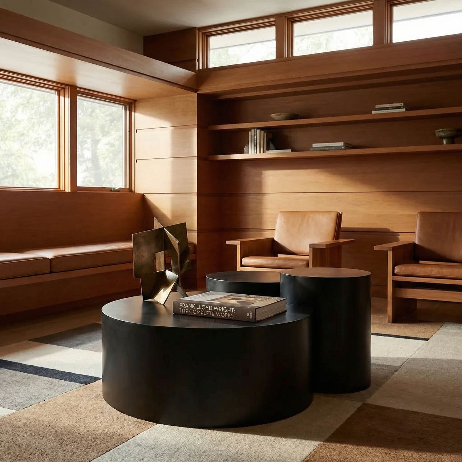 Ella Coffee Table, Black Iron