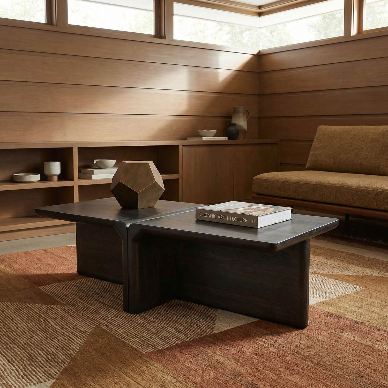Hagen Coffee Table, Ebony Walnut