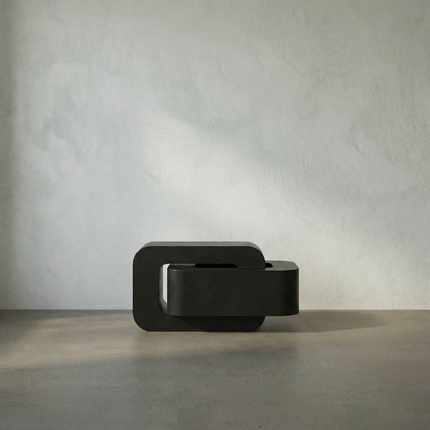 Nodum Accent Table, Black Iron by Noir