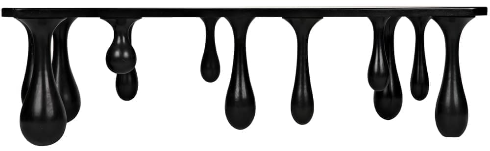 Drop Coffee Table, Hand Rubbed Black
