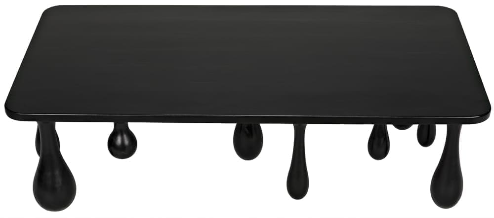 Drop Coffee Table, Hand Rubbed Black