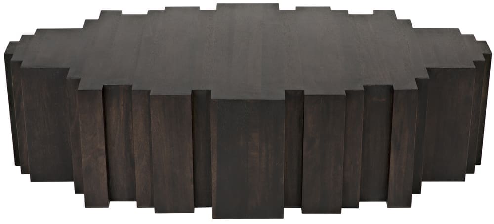 Royce Coffee Table, Ebony Walnut