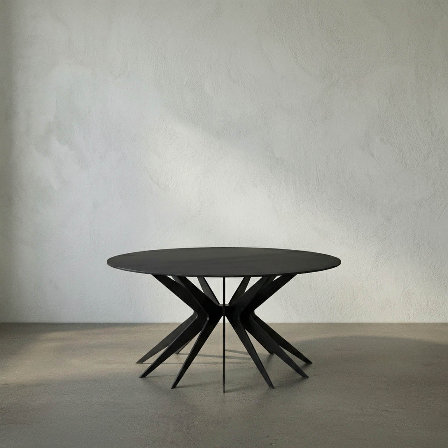 Spider Coffee Table, Black Metal by Noir
