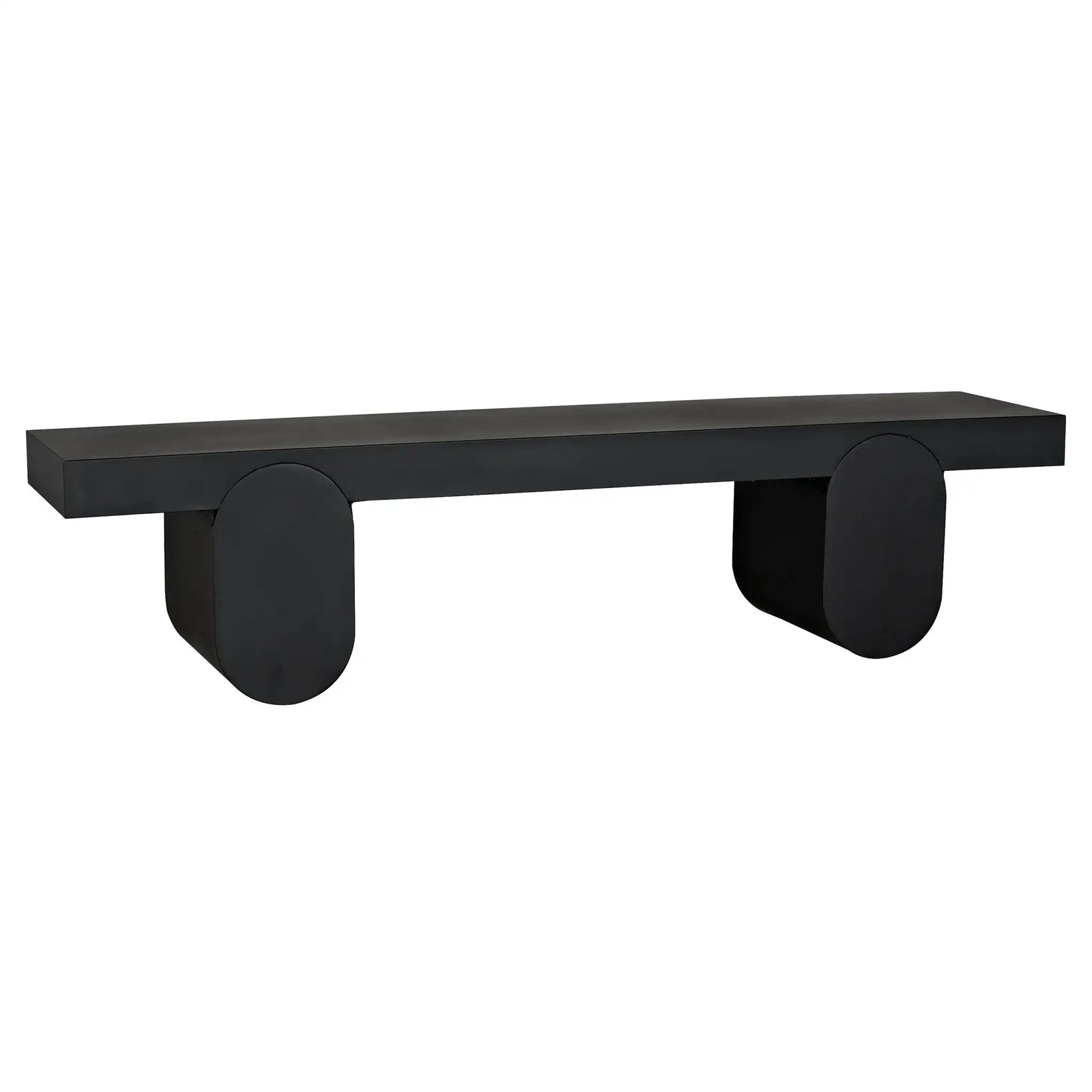 Evora Coffee Table, Black Metal
