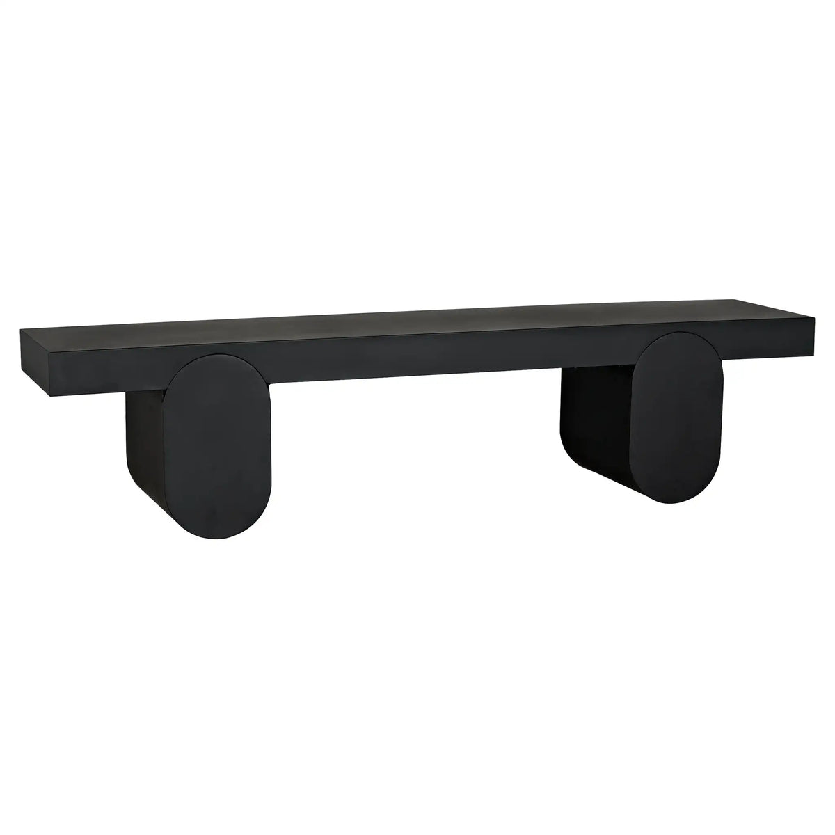 Evora Coffee Table, Black Metal