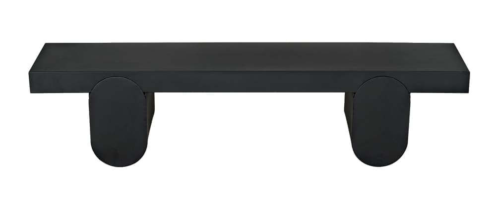 Evora Coffee Table, Black Metal