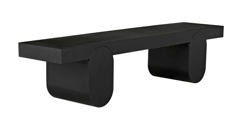 Evora Coffee Table, Black Metal