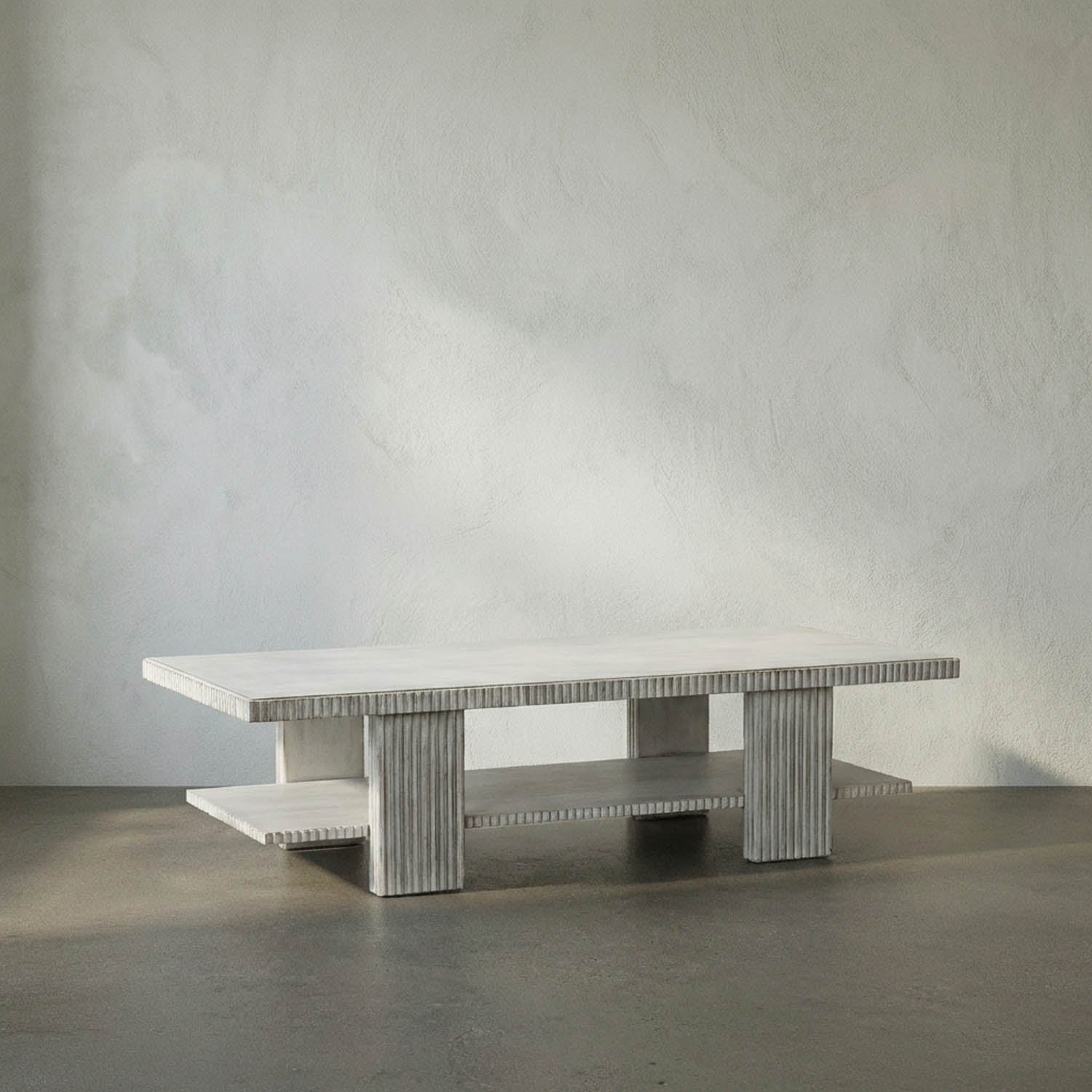 Humphrey Coffee Table, White Wash by Noir