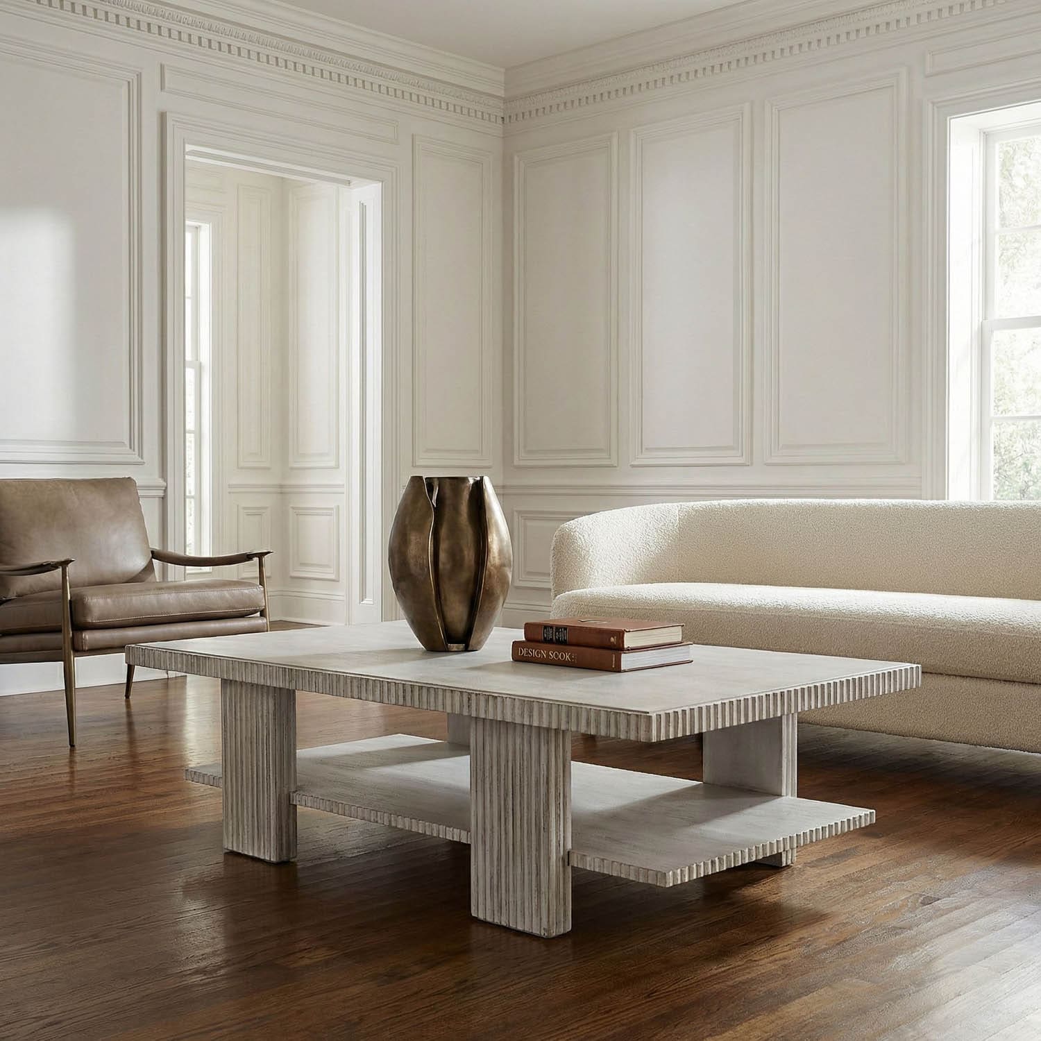 Humphrey Coffee Table, White Wash