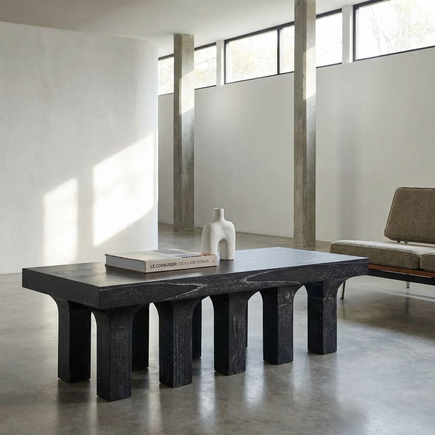 Santos Coffee Table, Cinder Black
