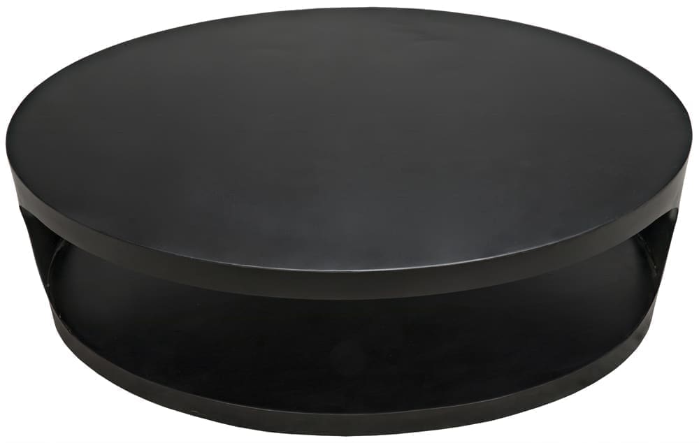 Eclipse Oval Coffee Table, Black Iron