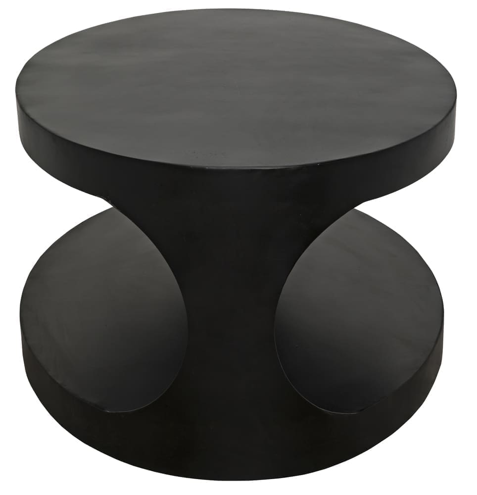 Eclipse Oval Coffee Table, Black Iron