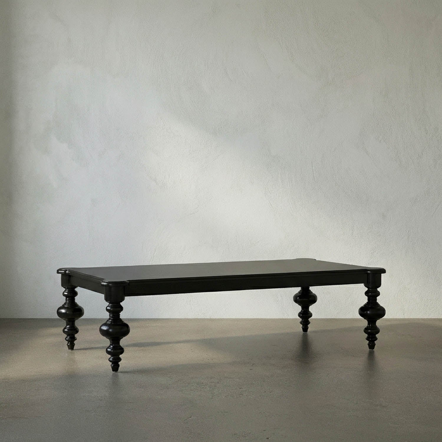 Graff Coffee Table, Hand Rubbed Black by Noir