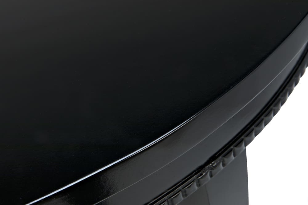 Scheffield Round End Table, Black