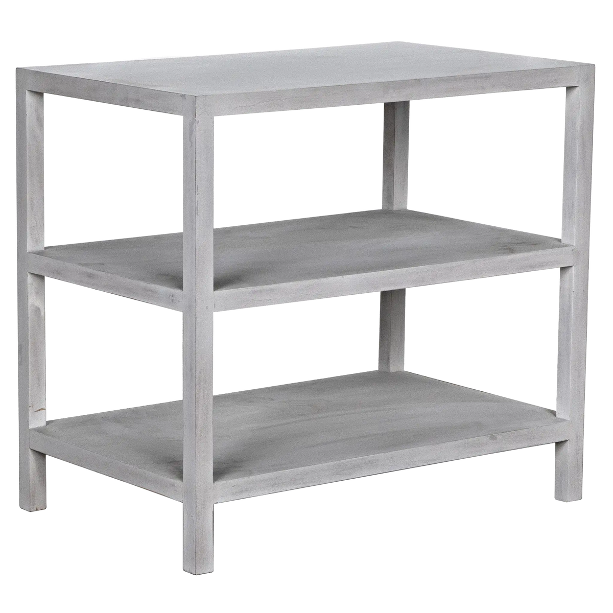 2 Shelf Side Table, White Wash in White Wash — Noir Furniture