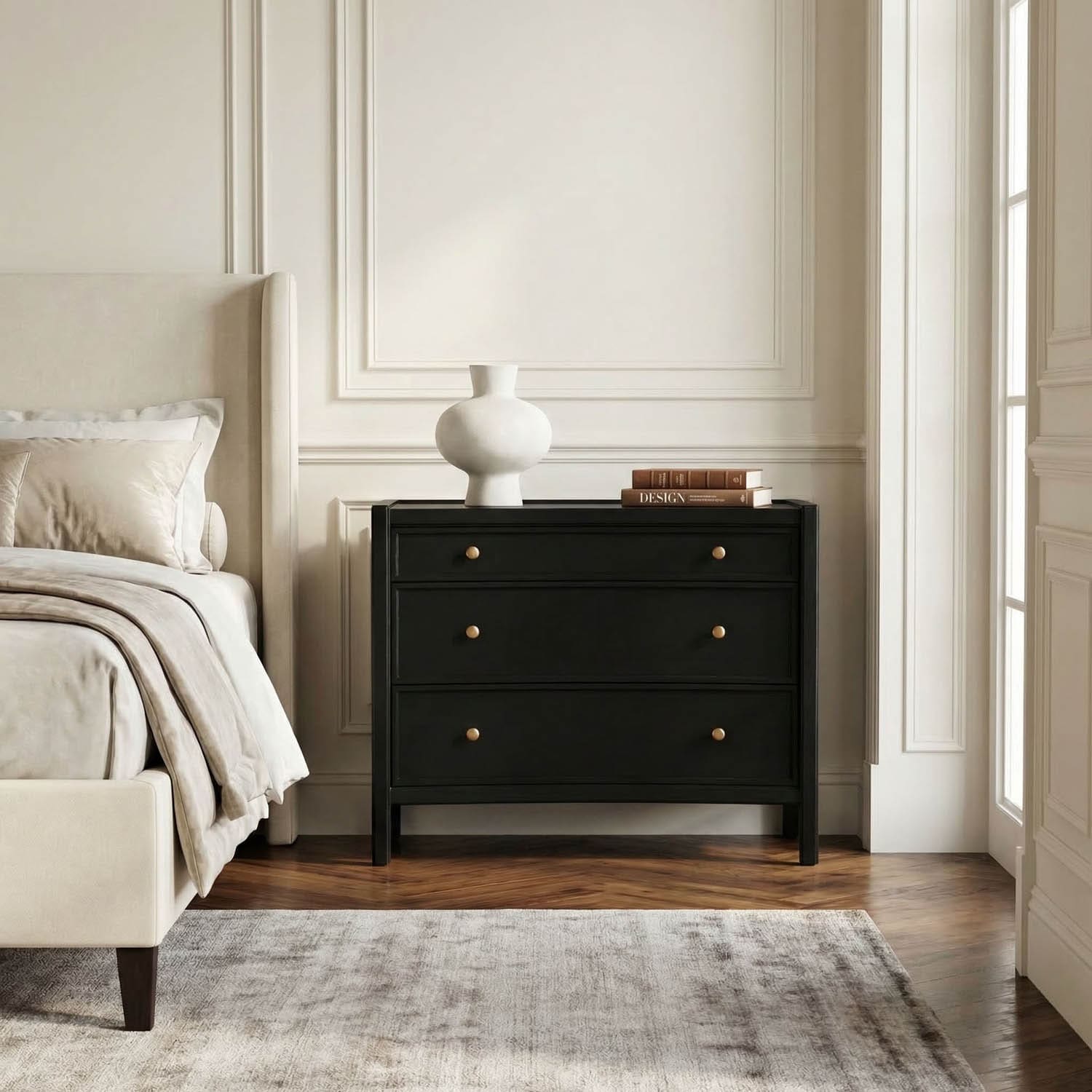 Hampton Side Table, Hand Rubbed Black