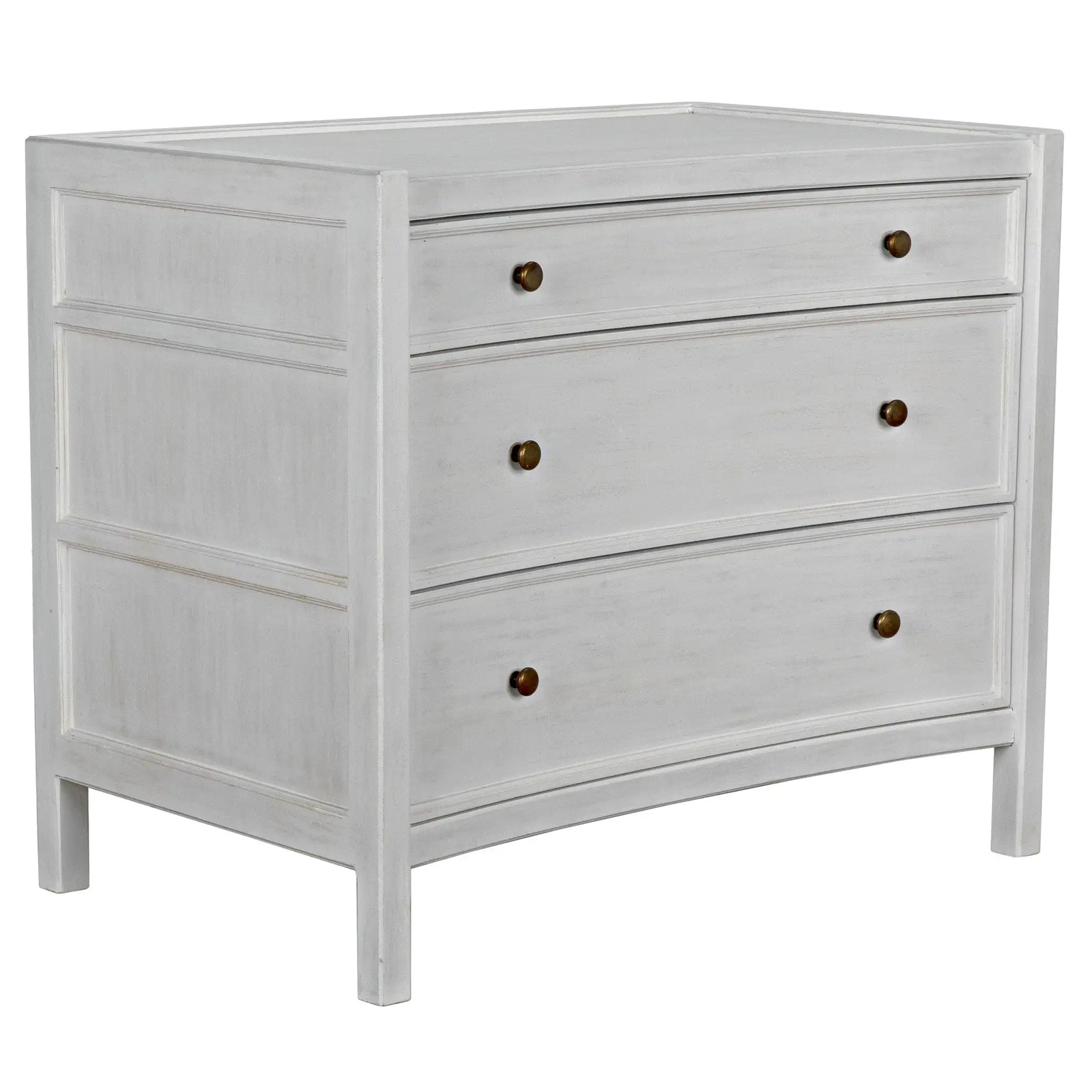 Hampton Side Table, White Wash