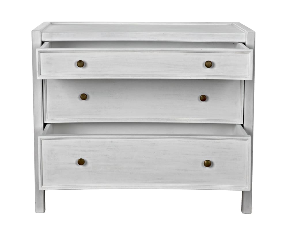 Hampton Side Table, White Wash