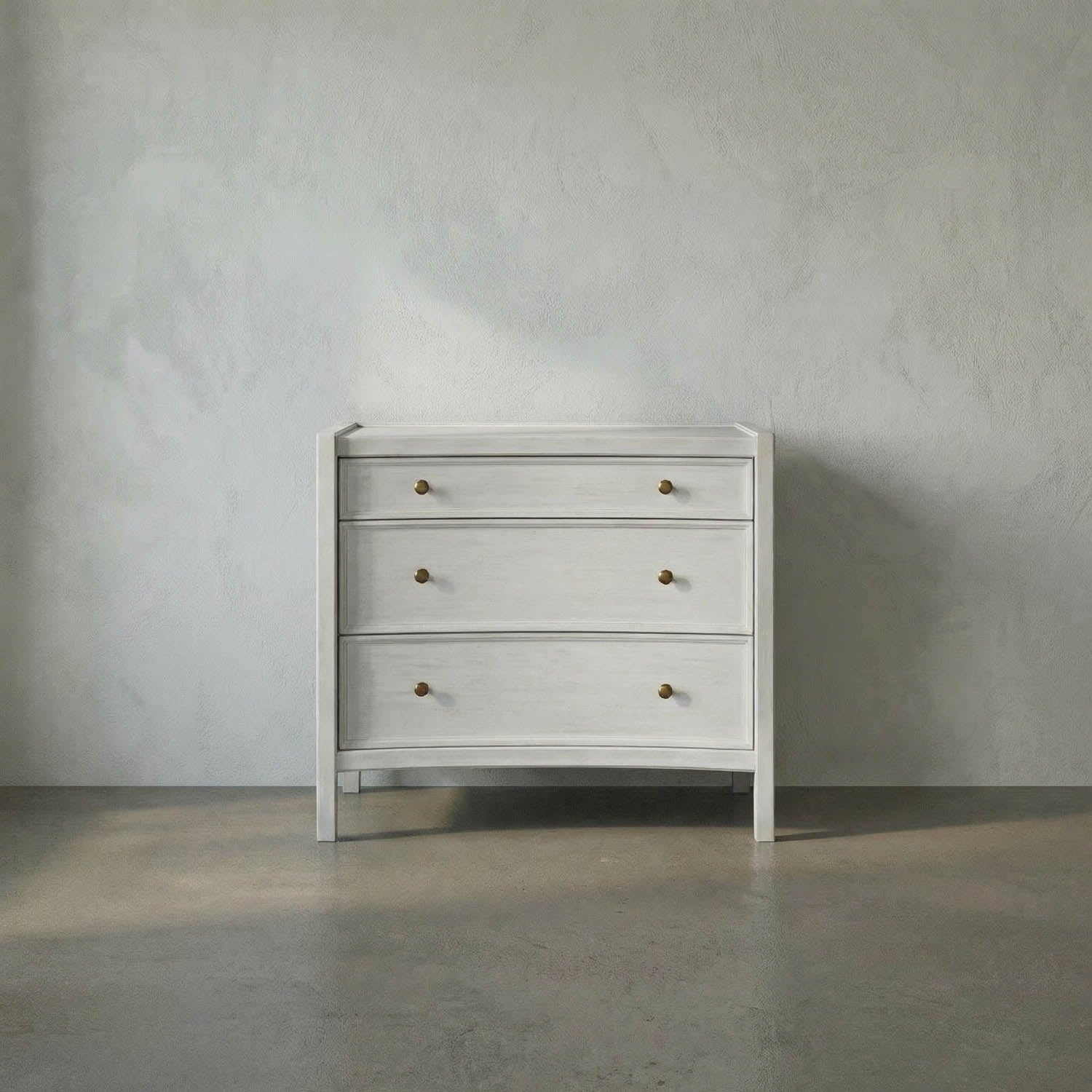 Hampton Side Table, White Wash by Noir