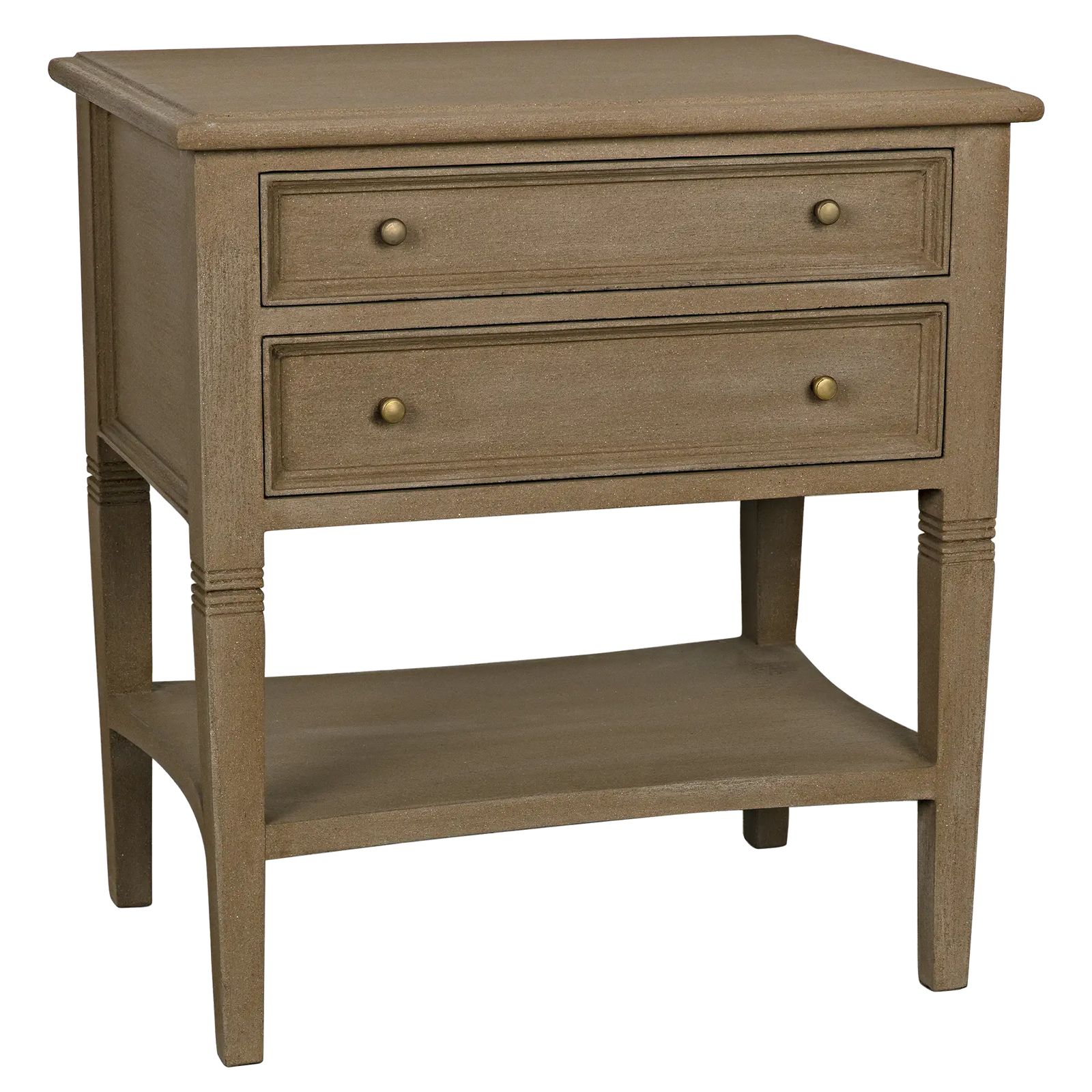 Oxford 2-Drawer Side Table Weathered