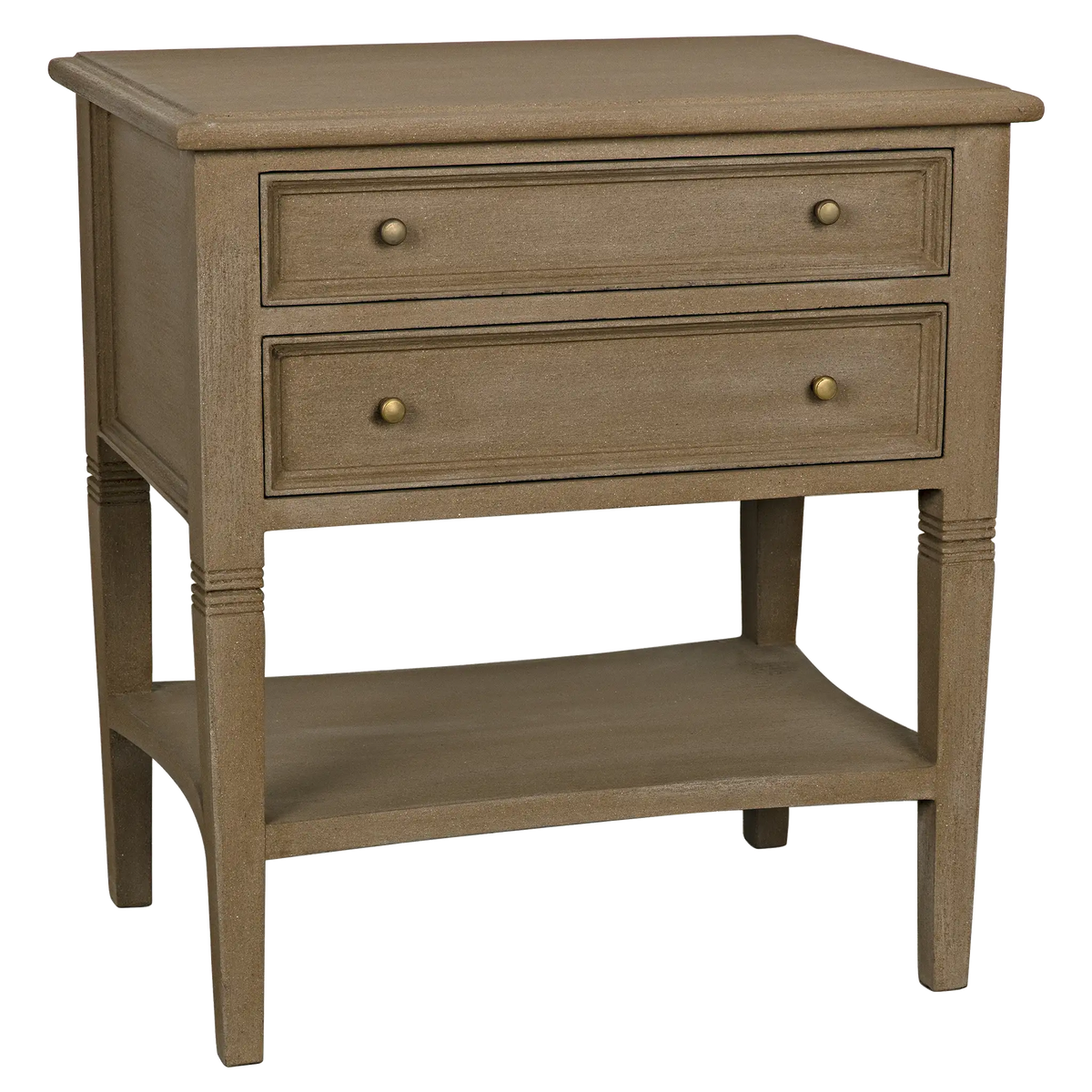 Oxford 2-Drawer Side Table Weathered