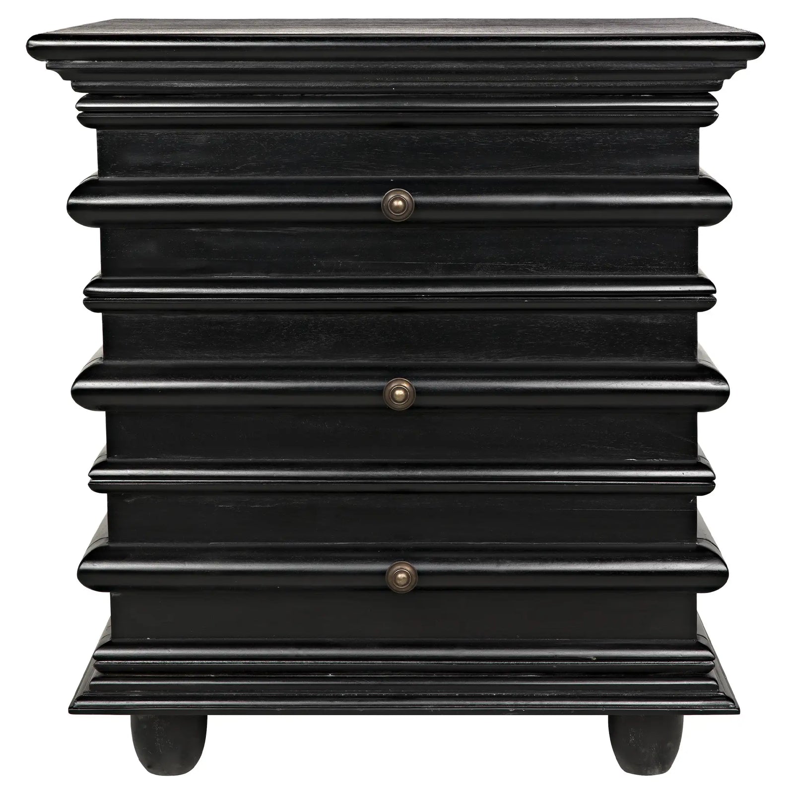 Ascona Side Table, Hand Rubbed Black