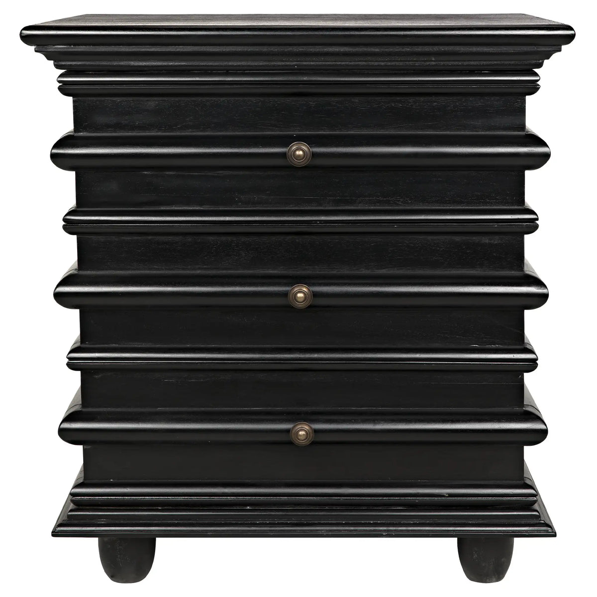 Ascona Side Table, Hand Rubbed Black