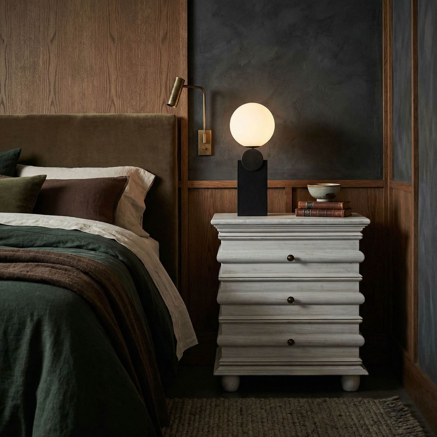 Ascona Side Table,WH