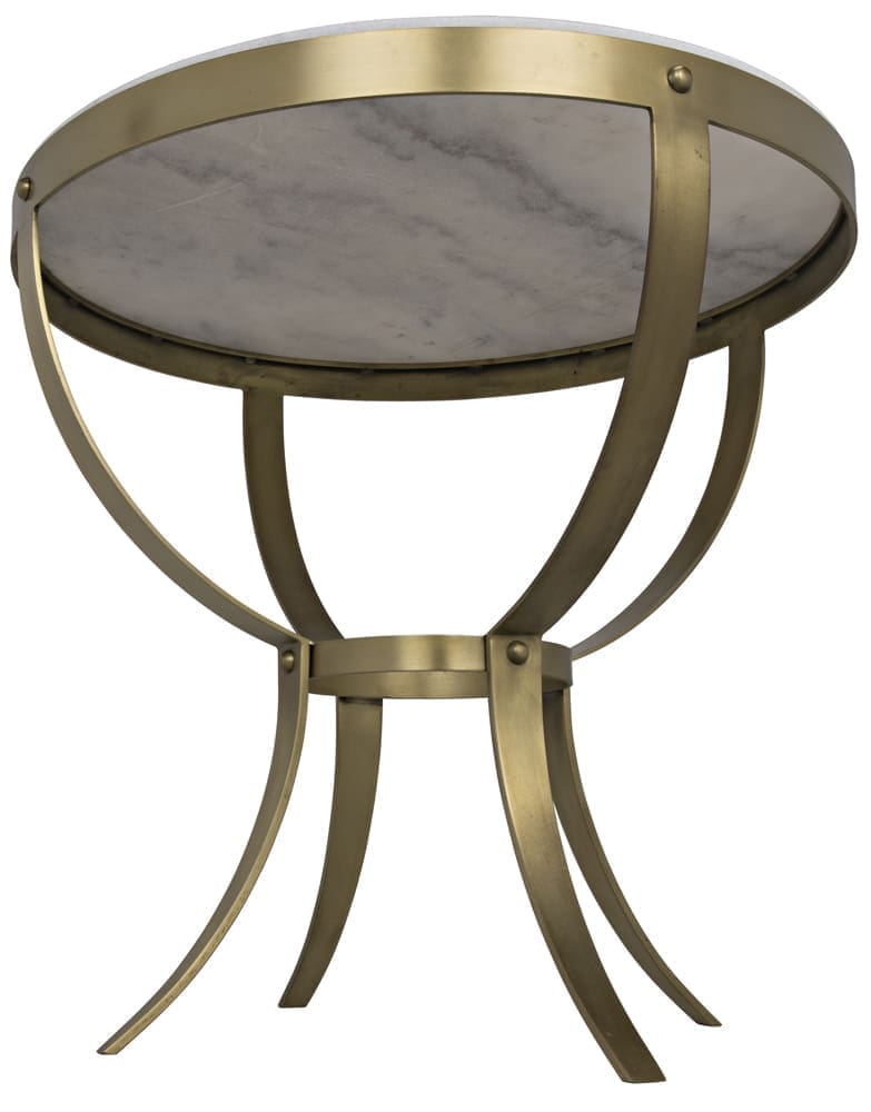 Byron Side Table, Antique Brass