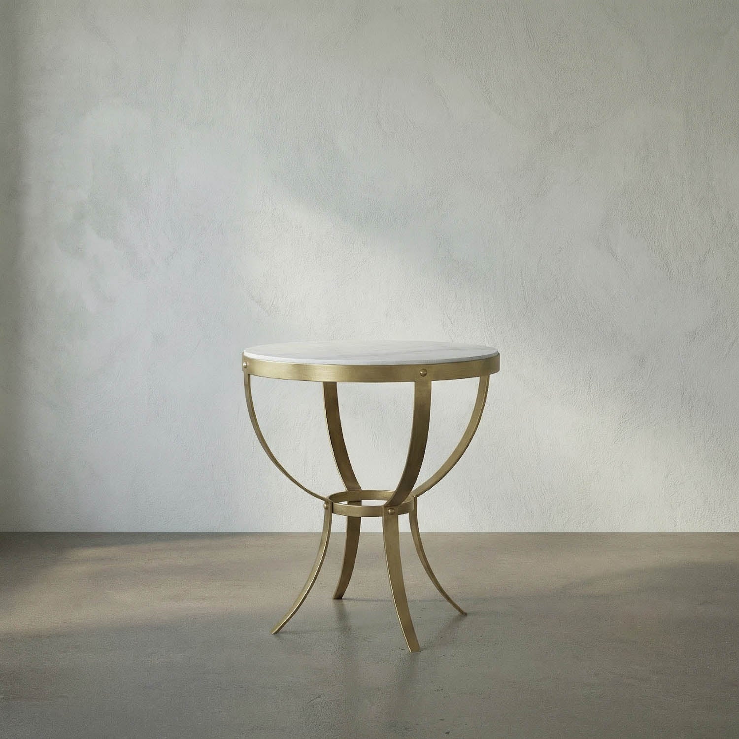 Byron Side Table, Antique Brass by Noir