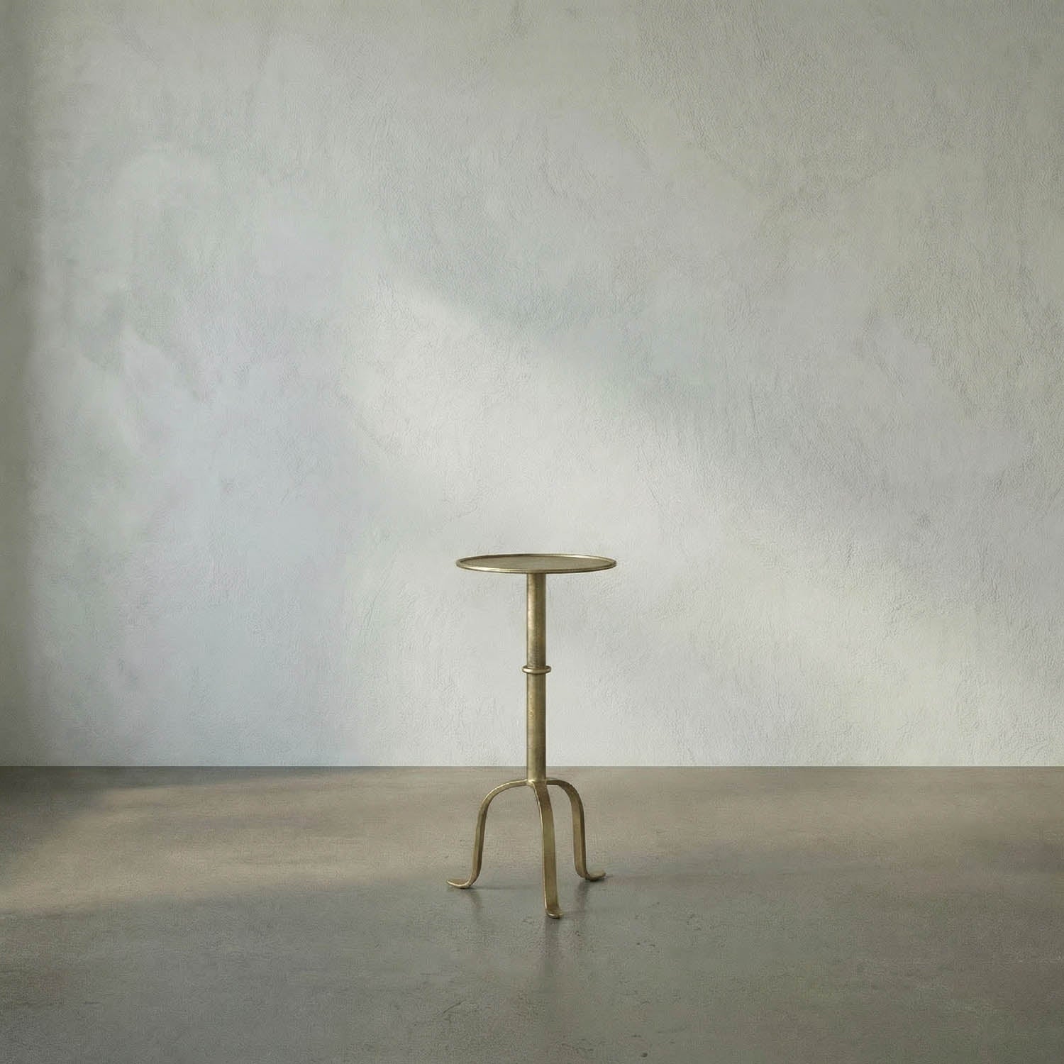 Tini Side Table, Metal with Brass Finish by Noir