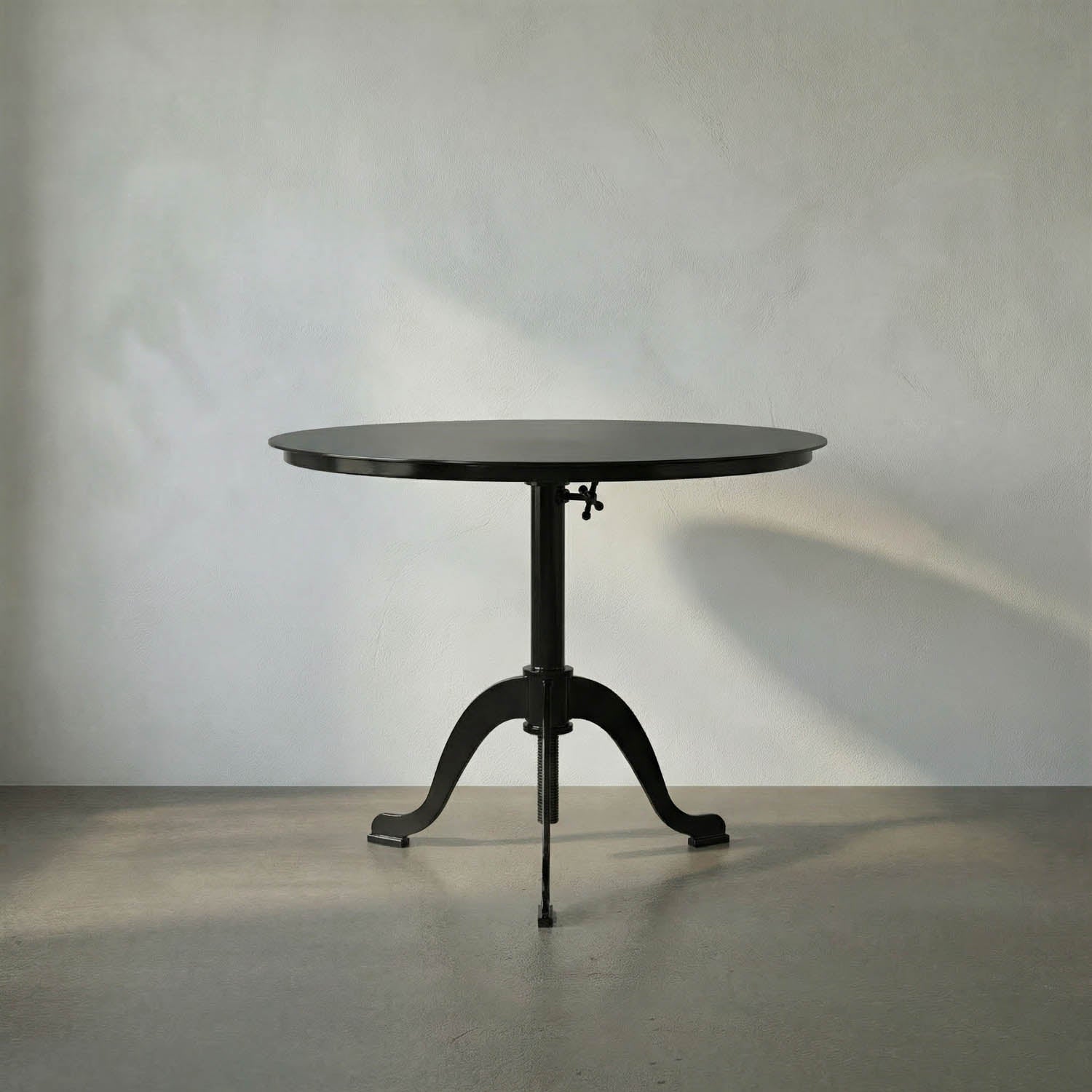 Kaldera Side Table, Black Iron by Noir