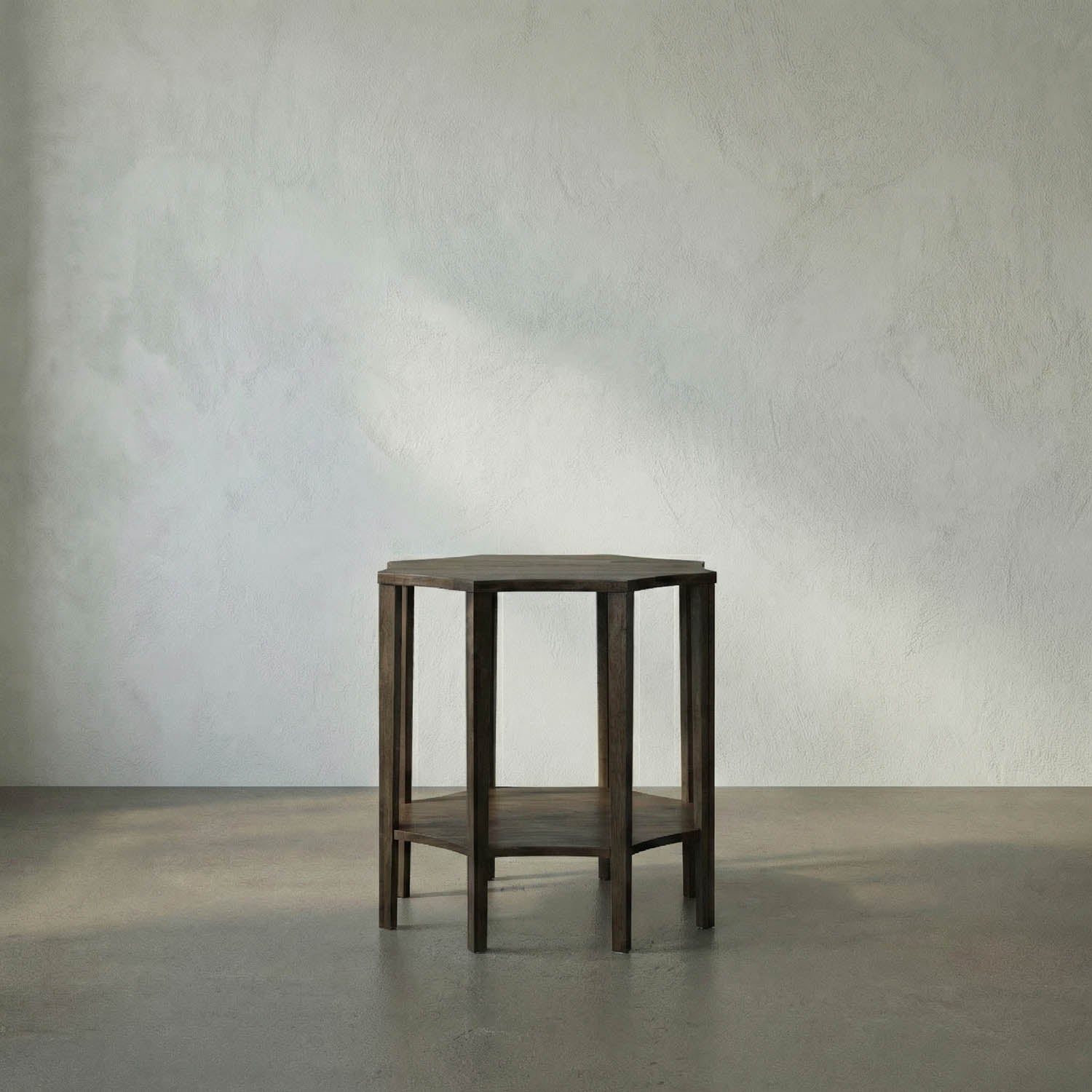 Ariana Side Table, Ebony Walnut by Noir