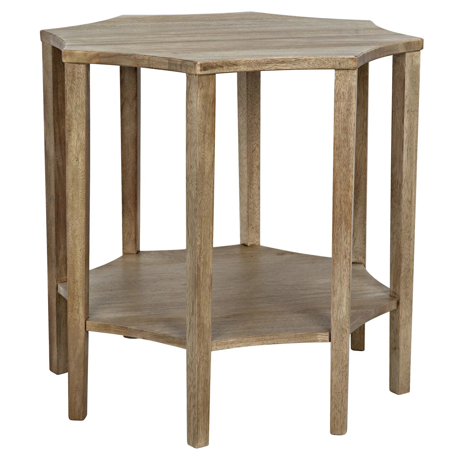 Ariana Side Table, Washed Walnut