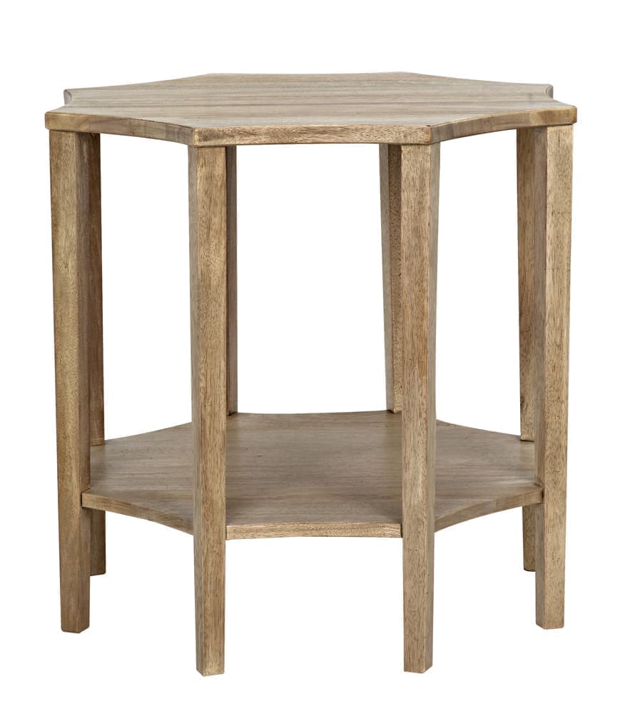 Ariana Side Table, Washed Walnut
