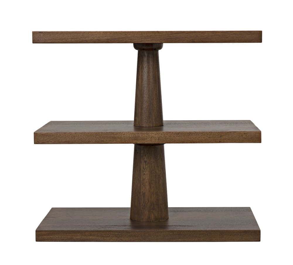 Fatima Side Table, Dark Walnut