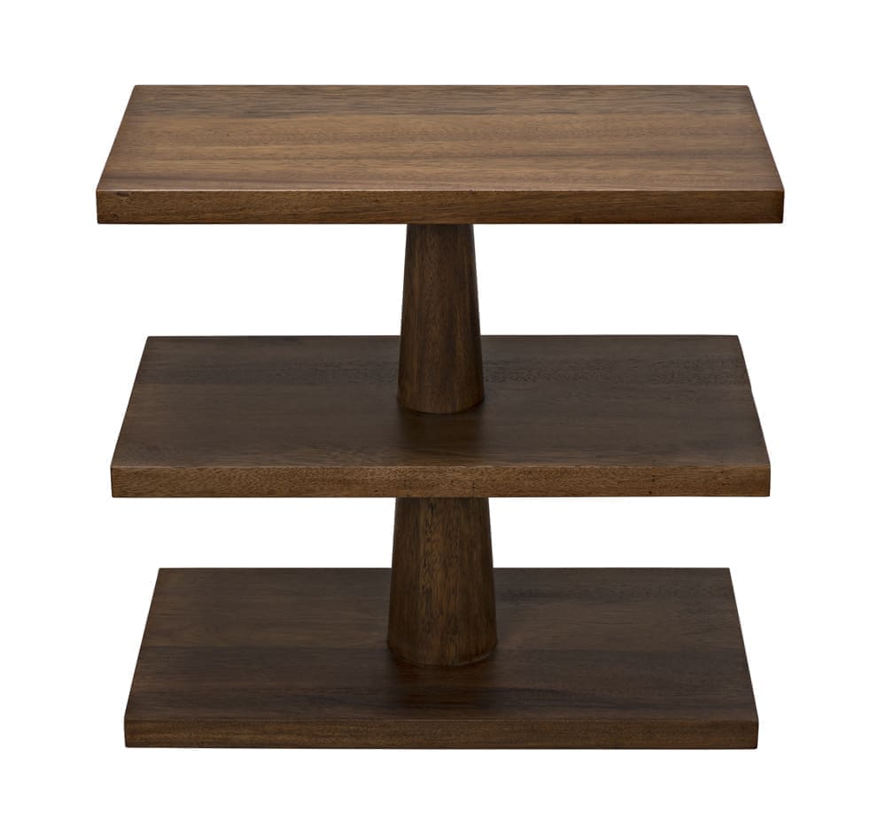 Fatima Side Table, Dark Walnut