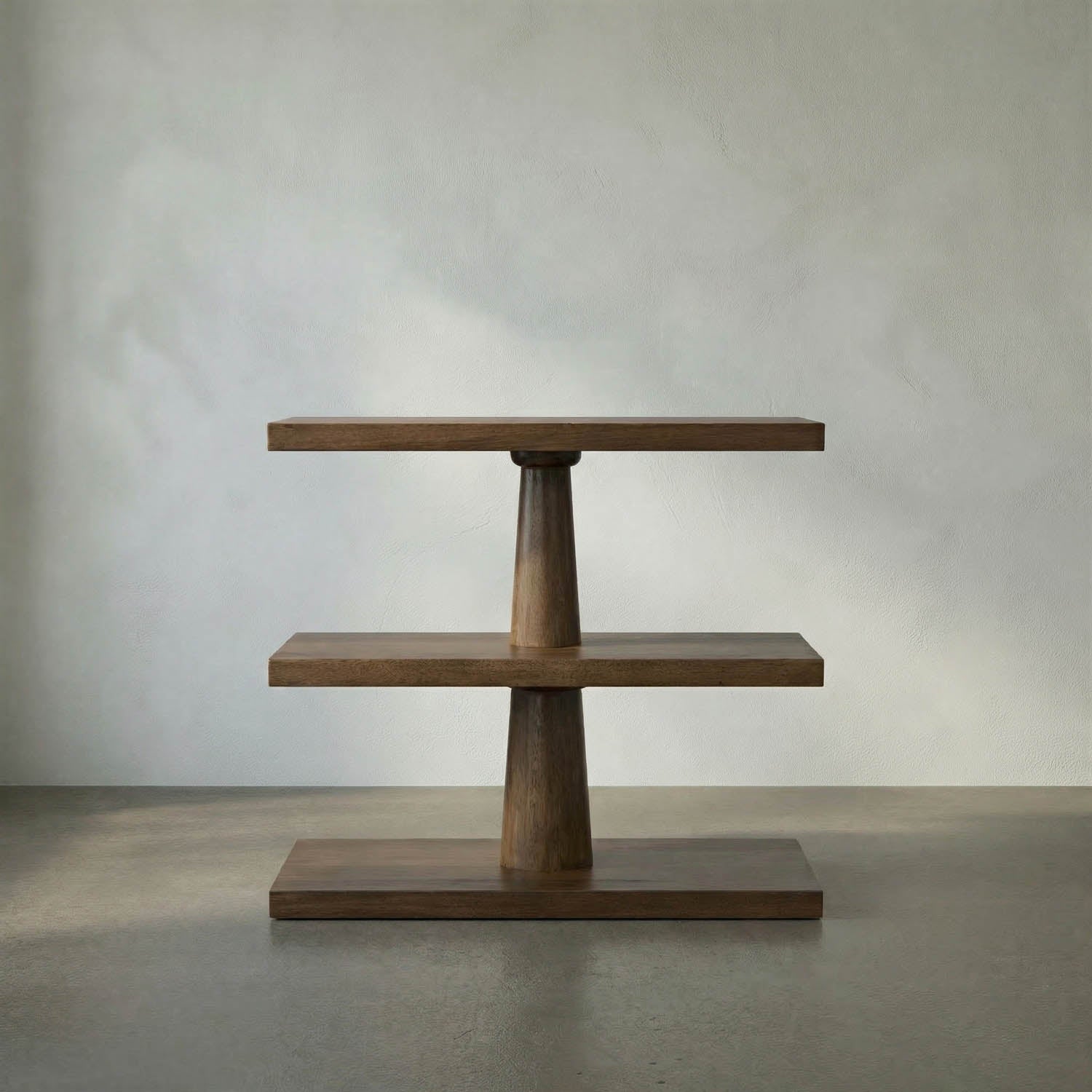Fatima Side Table, Dark Walnut by Noir