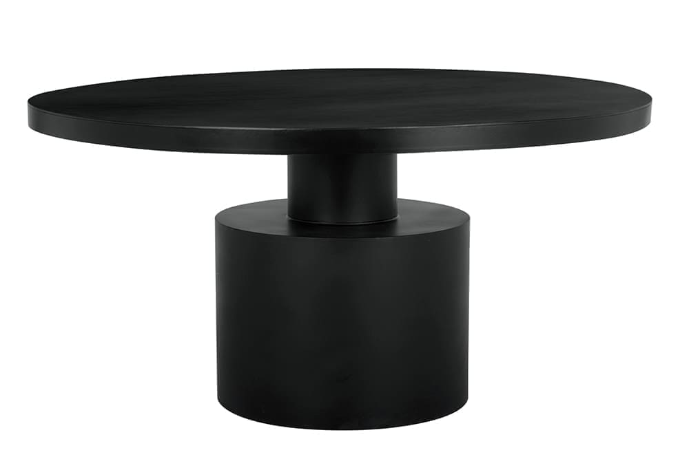 Marlow Dining Table, Black Iron