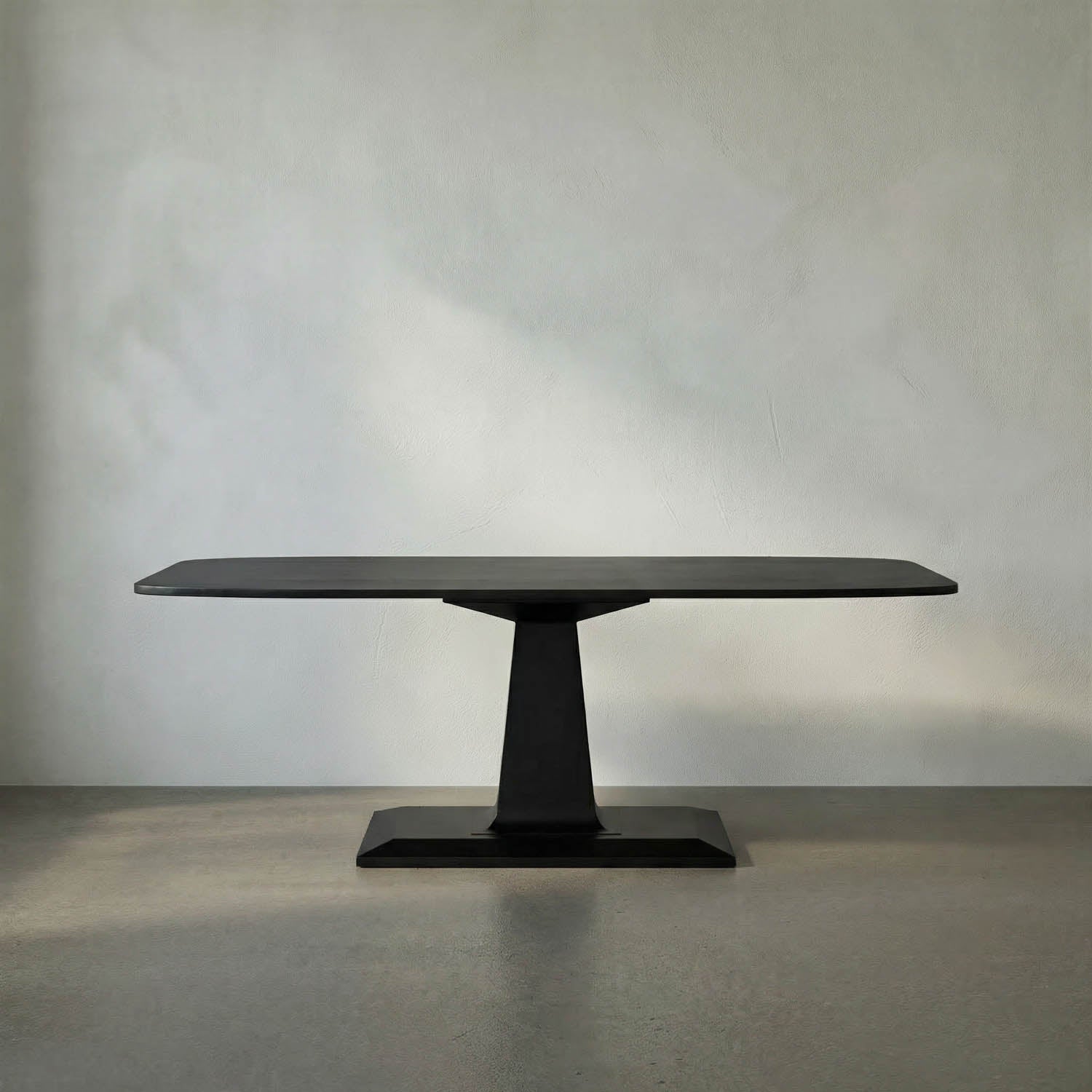 Amboss Dining Table, Black Iron by Noir