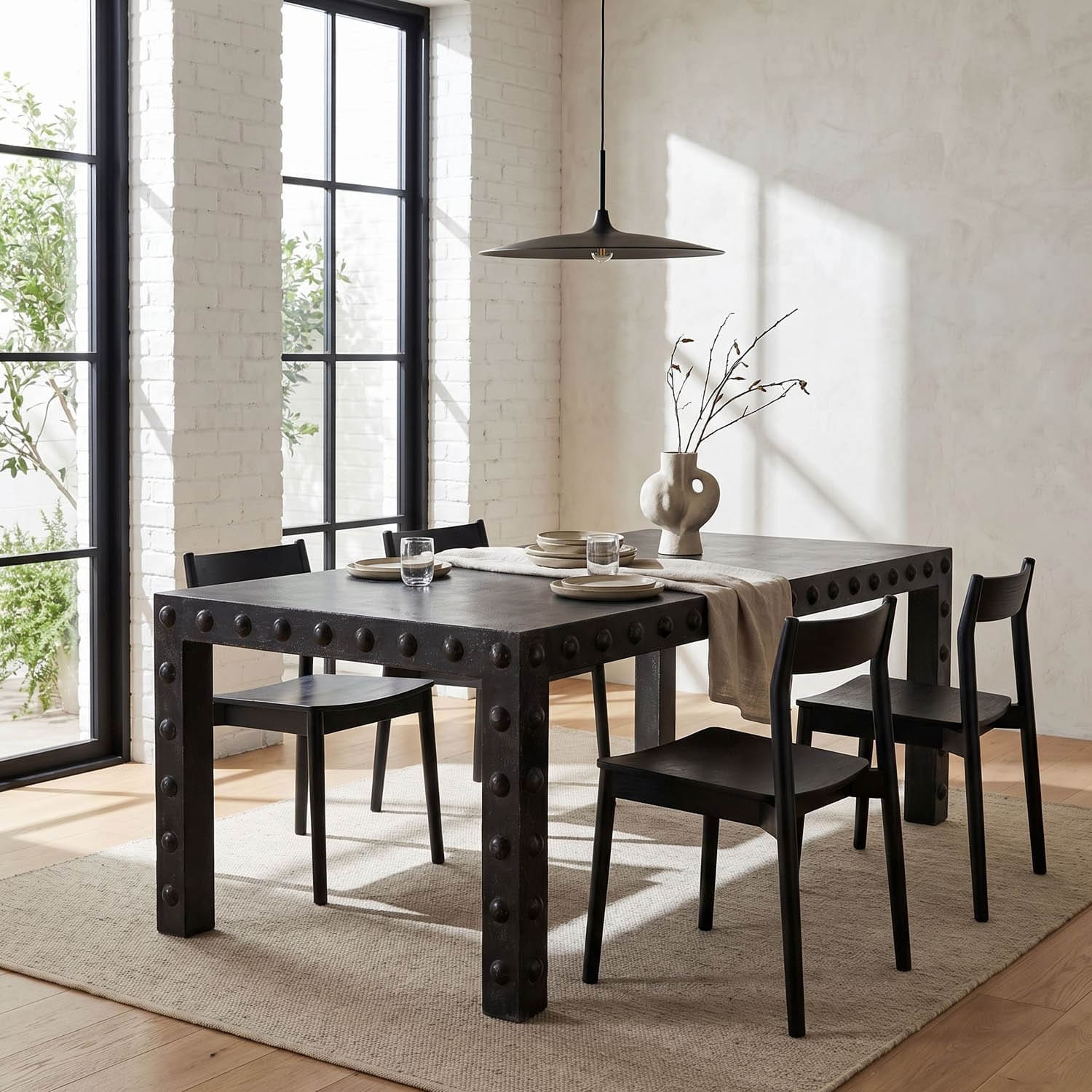 Didier Dining Table, Black Walnut