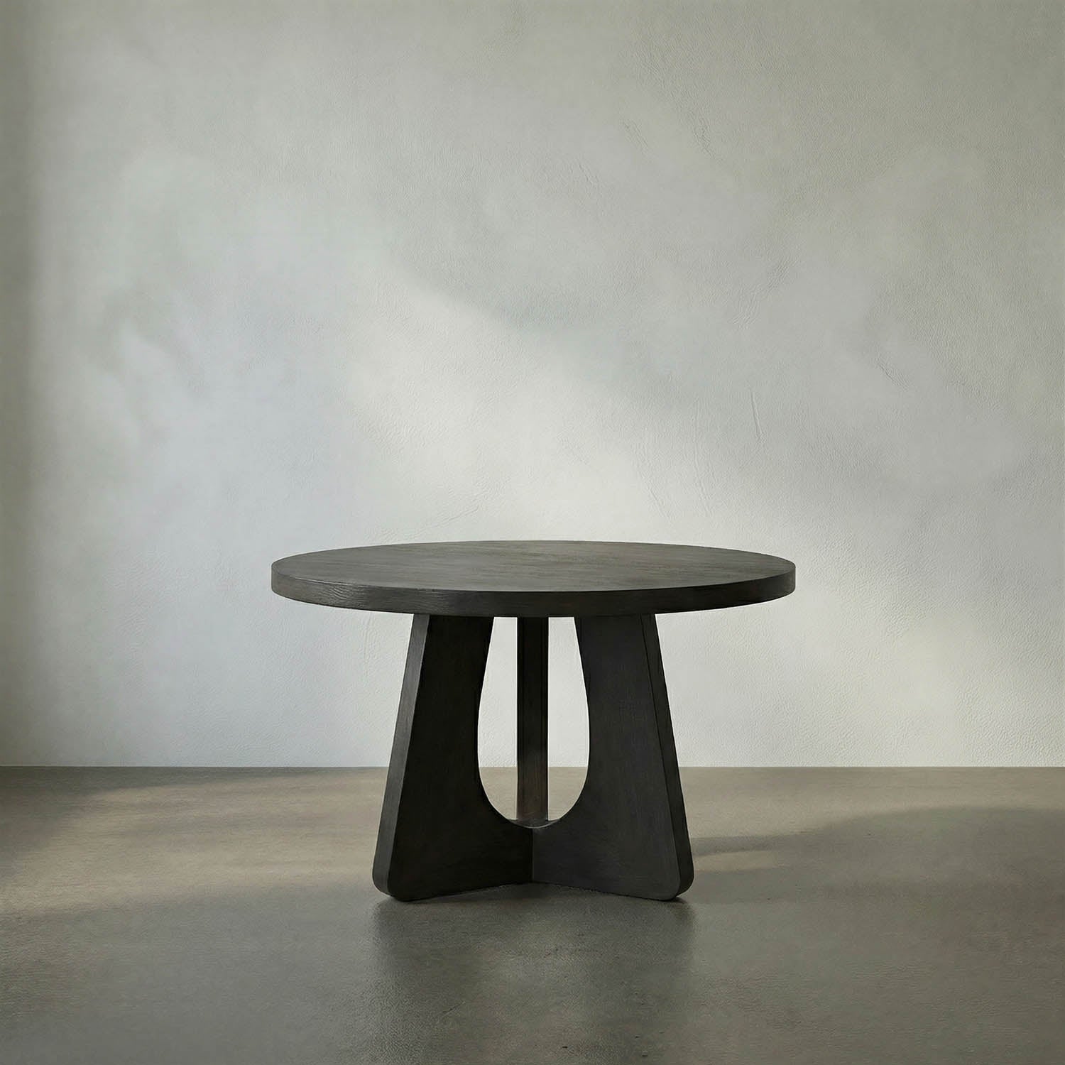 Nobuko Dining Table, 48″ Diameter, Pale by Noir