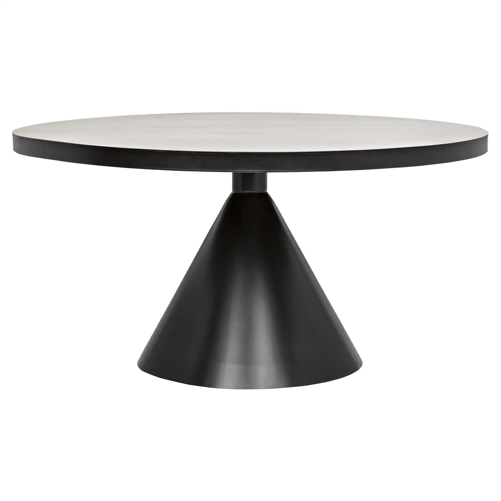 Cone Dining Table, Black Iron