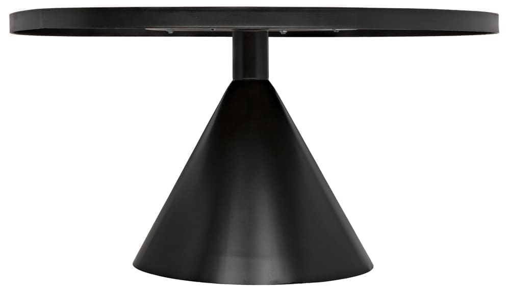 Cone Dining Table, Black Iron