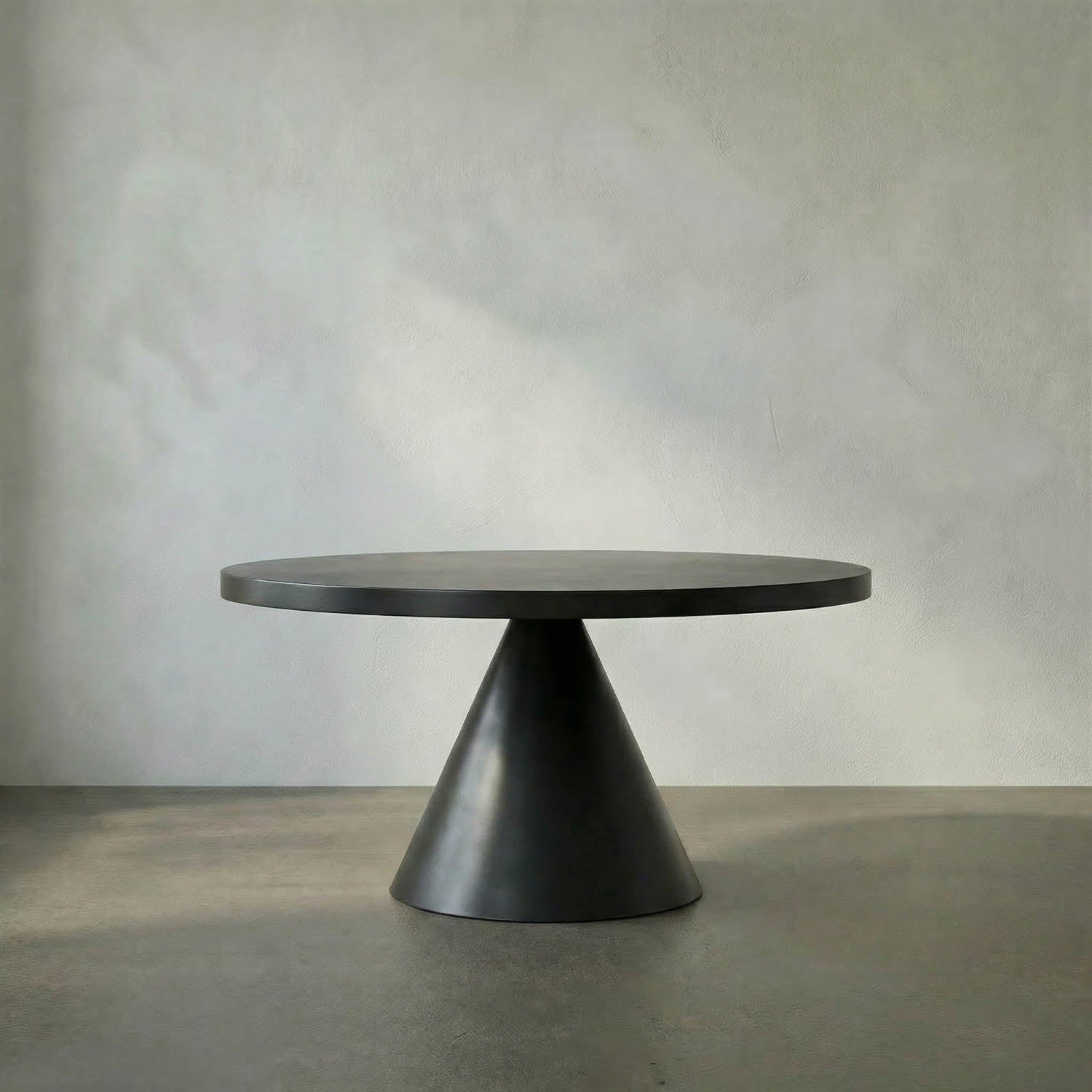 Cone Dining Table, Black Iron by Noir