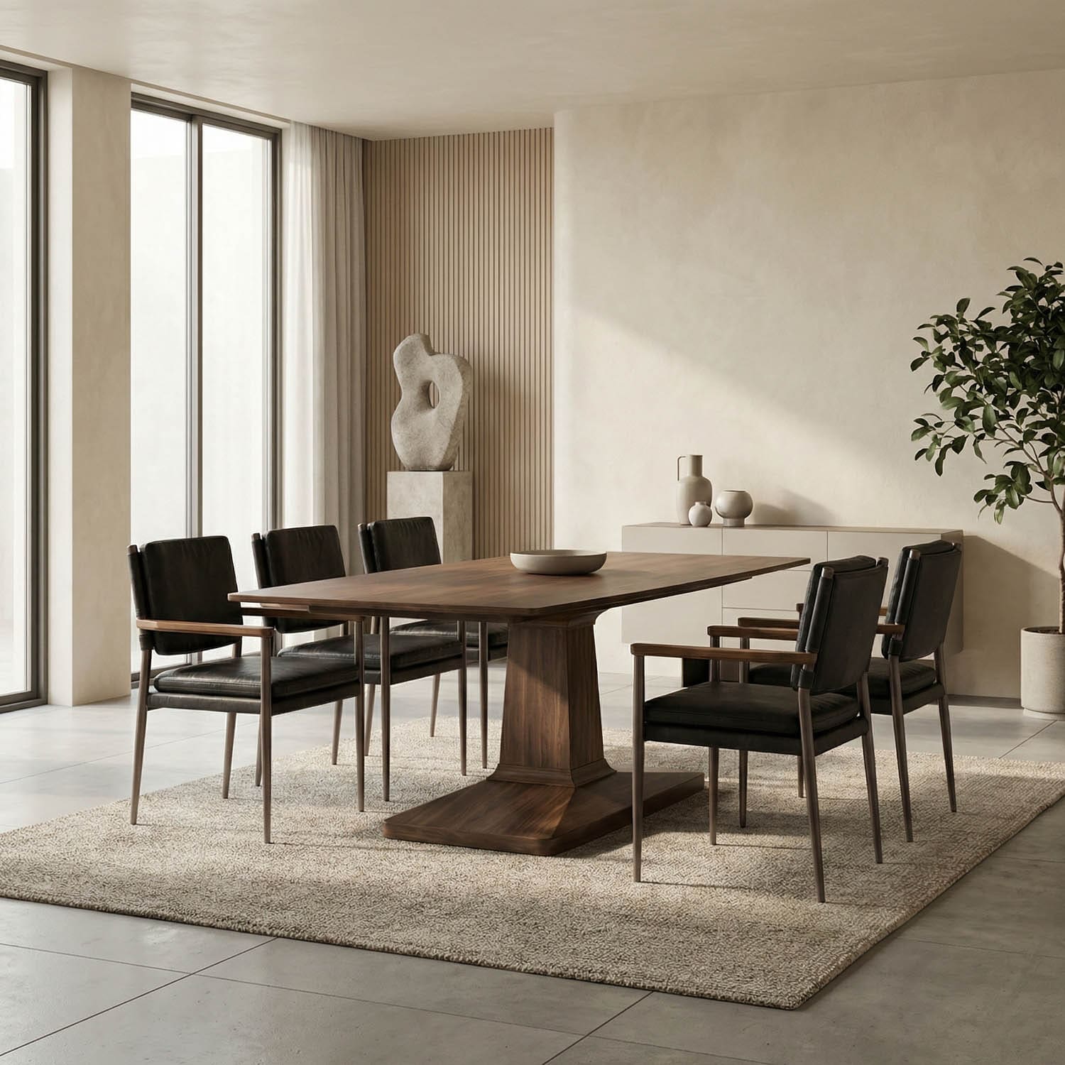 Travis Table, Dark Walnut